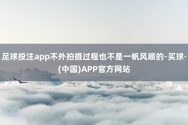 足球投注app不外拍摄过程也不是一帆风顺的-买球·(中国)APP官方网站