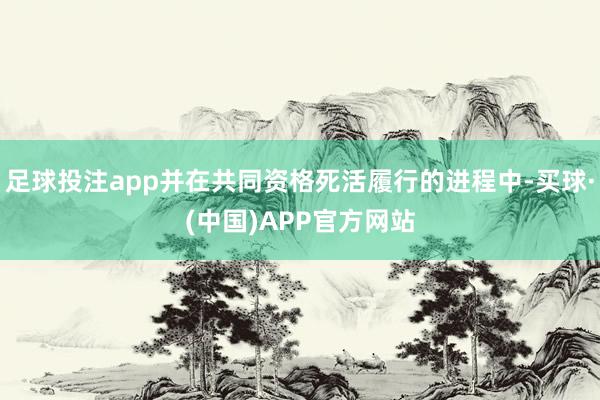 足球投注app并在共同资格死活履行的进程中-买球·(中国)APP官方网站