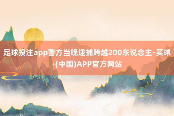 足球投注app警方当晚逮捕跨越200东说念主-买球·(中国)APP官方网站