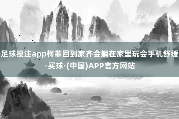 足球投注app柯菲回到家齐会躺在家里玩会手机舒缓-买球·(中国)APP官方网站