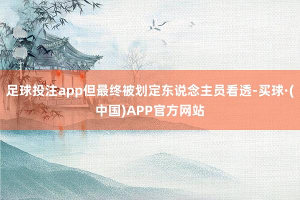 足球投注app但最终被划定东说念主员看透-买球·(中国)APP官方网站