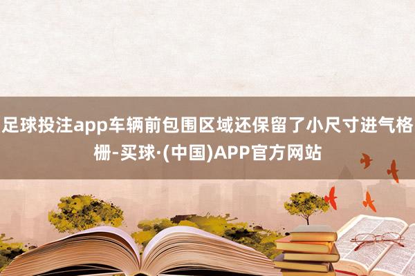 足球投注app车辆前包围区域还保留了小尺寸进气格栅-买球·(中国)APP官方网站