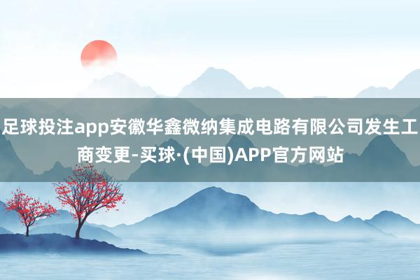 足球投注app安徽华鑫微纳集成电路有限公司发生工商变更-买球·(中国)APP官方网站