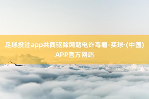 足球投注app共同驱除网赌电诈毒瘤-买球·(中国)APP官方网站