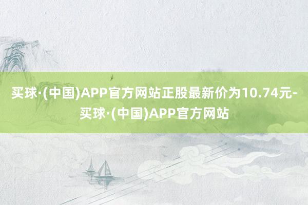买球·(中国)APP官方网站正股最新价为10.74元-买球·(中国)APP官方网站