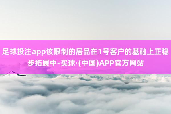 足球投注app该限制的居品在1号客户的基础上正稳步拓展中-买球·(中国)APP官方网站