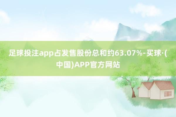 足球投注app占发售股份总和约63.07%-买球·(中国)APP官方网站