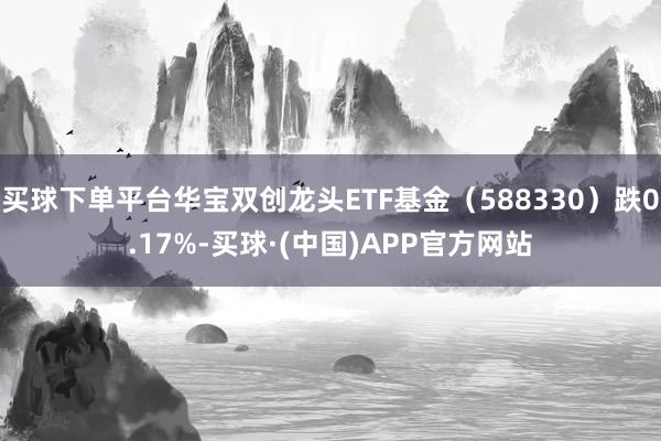 买球下单平台华宝双创龙头ETF基金（588330）跌0.17%-买球·(中国)APP官方网站