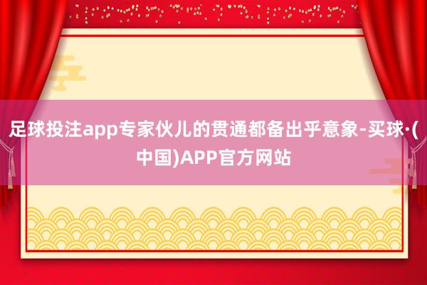 足球投注app专家伙儿的贯通都备出乎意象-买球·(中国)APP官方网站
