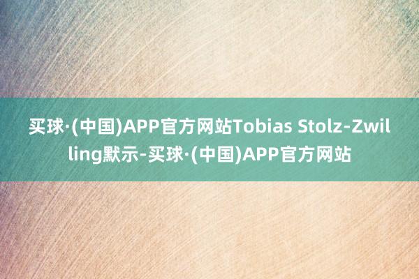 买球·(中国)APP官方网站Tobias Stolz-Zwilling默示-买球·(中国)APP官方网站
